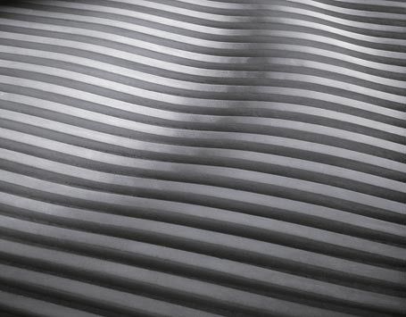 Dekorplatte für Wand - OKIDOKI - Skulpturfabriken.se - Beton / gerillt / gewellt