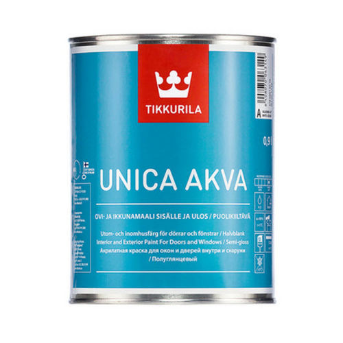 Schutzfarbe - UNICA AKVA - TIKKURILA - für Außenbereich / Innenbereich / für Fenster