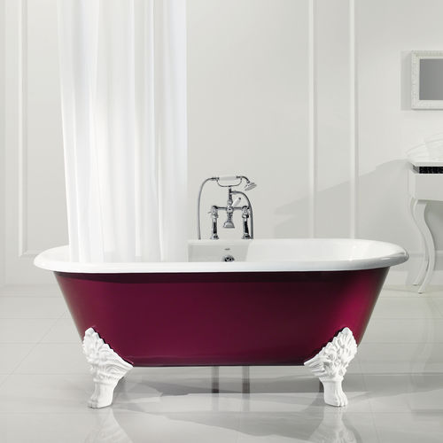 Ovale Badewanne - CARLTON - RECOR - auf Füßen / Gusseisen / Kupfer