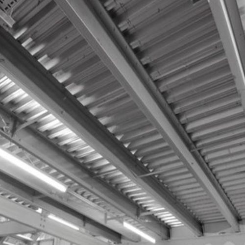 Flachdach - ACOUSTIC ROOFDEK - TATA STEEL - Stahl / Aluminium / Ziegeloptik