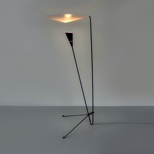 Stehleuchte - B211 - SERGE MOUILLE - Aluminium / Stahl / modern
