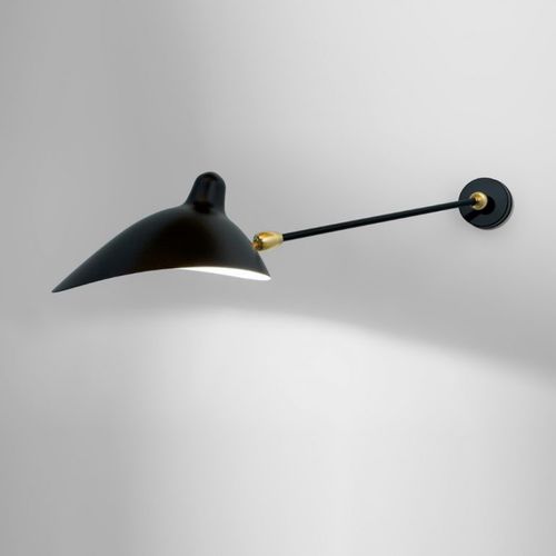 Moderne Wandleuchte - MSC-1D - SERGE MOUILLE - für den Innenraum / Messing / rund