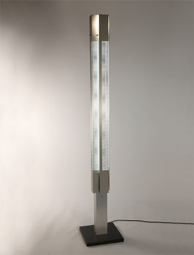Moderne Leuchtsäule - MFL-SGS - SERGE MOUILLE - Aluminium / fluoreszierend / für den Innenraum