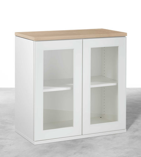 Moderner Vitrinenschrank - Hund Möbelwerke - freistehend / Holz / Glas