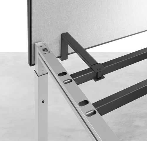 Tisch-Bürotrennwand - Hund Möbelwerke - Aluminium / Schutz / anthrazitfarben