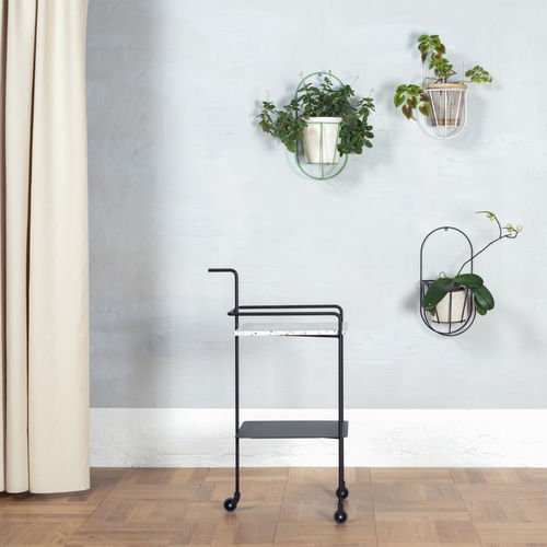 Wagen / pulverbeschichteter Stahl - CONFETTI  - OK DESIGN - Terrazzo