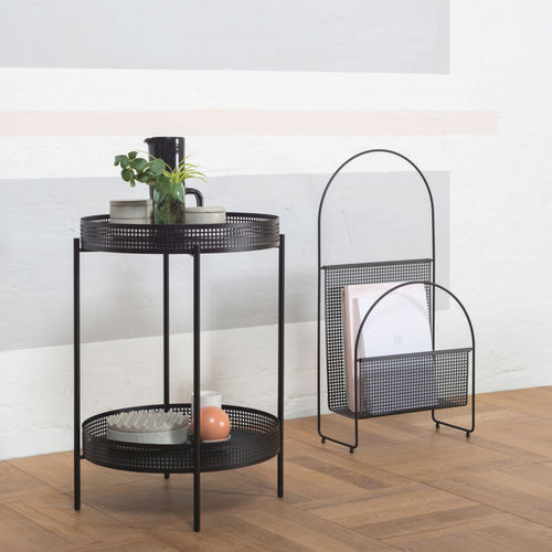 Moderner Beistelltisch - AMI  - OK DESIGN - Metall / Gestell aus Metall / rund