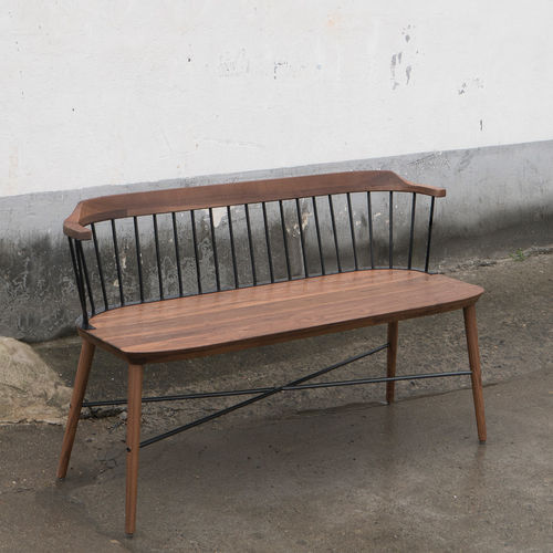 Moderne Bank - EXCHANGE - STELLAR WORKS - Massivholz / Stahl