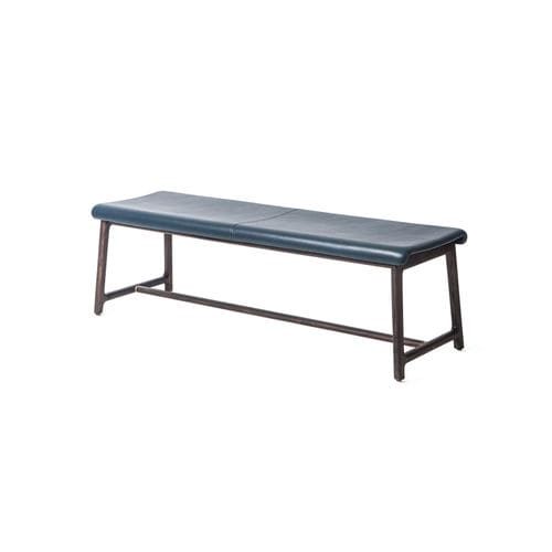 Moderne Bank - MANDARIN - STELLAR WORKS - Massivholz / Leder / gepolstert