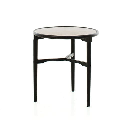 Moderner Beistelltisch - LAVAL - STELLAR WORKS - Massivholz / Edelstahl / Leder