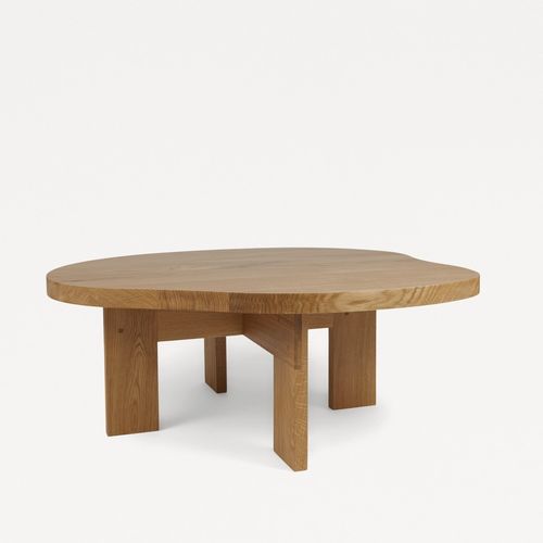 Moderner Couchtisch - Pond - FRAMA - Eiche / geöltes Holz / Gestell aus Eiche