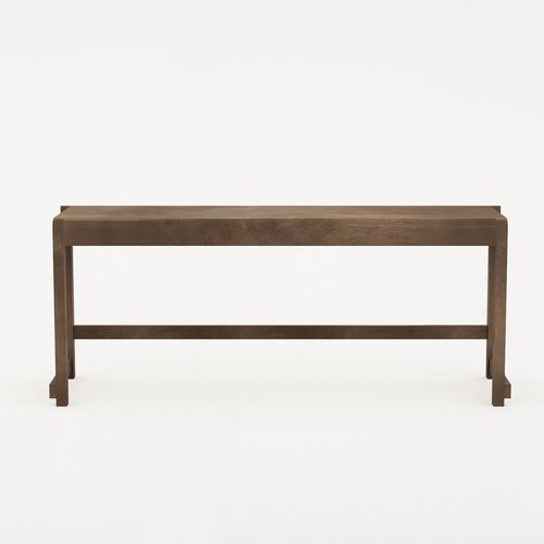 Moderne Bank - FRAMA - geöltes Holz / Birke / ohne Rückenlehne