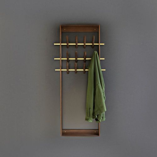 Wandmontierter Garderobenständer - WEDOWOOD - modern / Eiche / Bambus