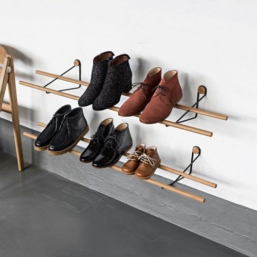 Modernes Schuhregal - WEDOWOOD - wandmontiert / Holz / für Privatgebrauch