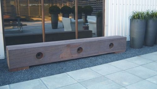 Moderne Gartenbank - GAMMA - THORS DESIGN - Holz