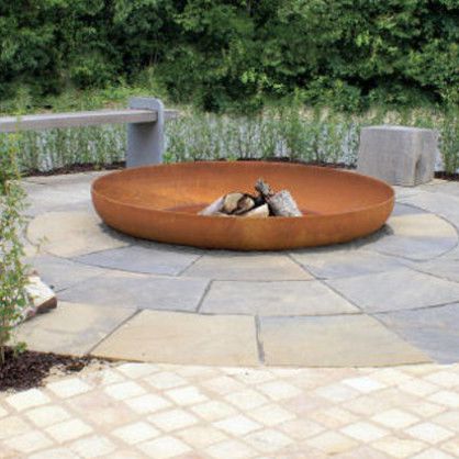 Holzkamin - THORS DESIGN - freistehend / Einseitig / für Garten