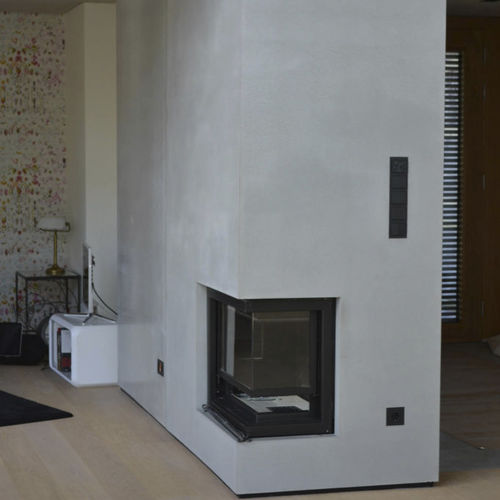 Moderne Kaminverkleidung - Stayconcrete - Beton / mit 3 Sichtseiten