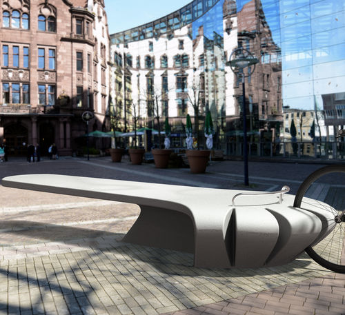 Bodenstehender Fahrradständer - GINGKO - Stayconcrete - originelles Design / horizontal / für öffentliche Bereiche