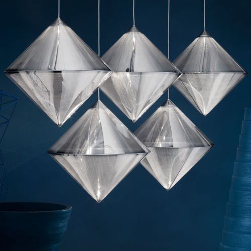 Hängelampe - TOP : TOP02SEU - Tom Dixon - Edelstahl / modern / mit Kabel