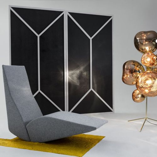 Moderner Kaminsessel - BIRD : BIRDCH01HA0130 - Tom Dixon - Stoff / Polster / für Gewerbegebrauch