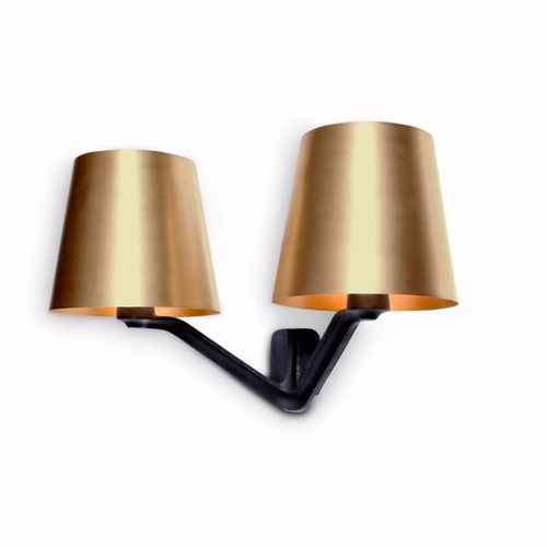 Moderne Wandleuchte - BASE : BSS03-WEUM - Tom Dixon - für den Innenraum / Messing / Gusseisen