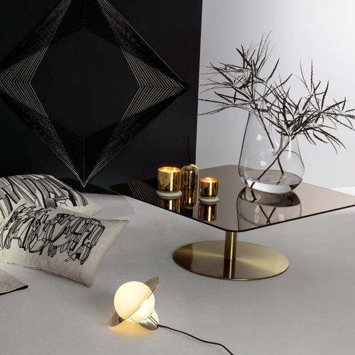 Moderner Couchtisch - FLASH : FLT03-M1 - Tom Dixon - Glas / Messing / Eisen