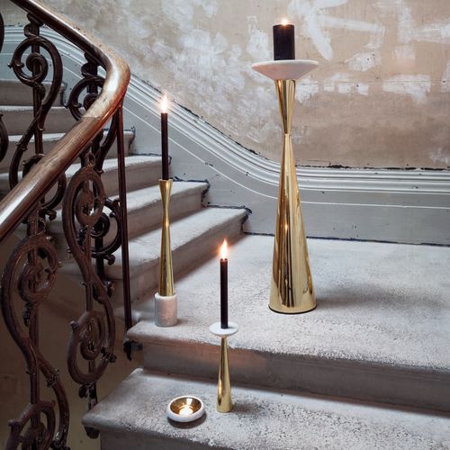 Messing-Kerzenhalter - STONE : STC01B/STC02B - Tom Dixon