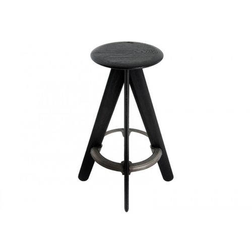 Moderner Barhocker - SLAB : WOS01BL/WOS01NA - Tom Dixon - Eiche / für Gewerbegebrauch / von Tom Dixon