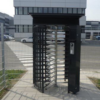 Sicherheitsdrehkreuz - ZENTRA E-120-RS - ZABAG Security Engineering GmbH - Metall / für öffentliche Einrichtungen