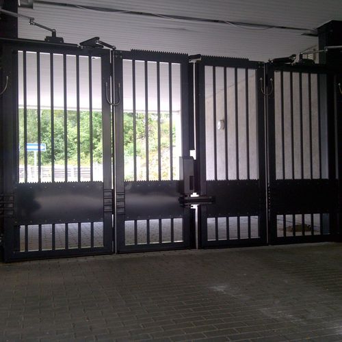 Einflügeliges Tor - MAPO FGZ - ZABAG Security Engineering GmbH - galvanisiertem Stahl / mit Stangen / motorisiert