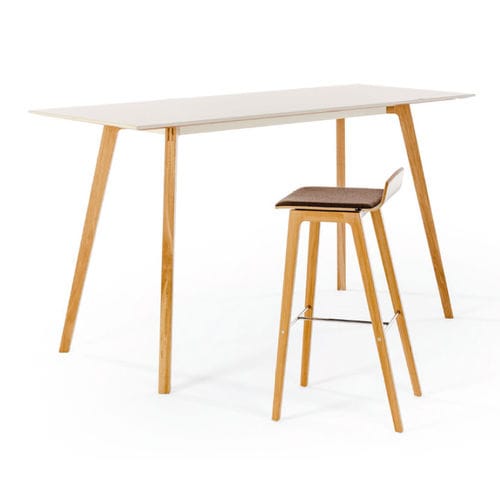 Moderner Schreibtisch - TABLE.H - König Neurath - Massivholz / mit 4 Beinen / höhenverstellbar