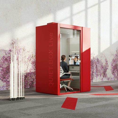 POD-Büro / mit integrierter Beleuchtung - QUIET.BOX LIVE - König Neurath - Akustik / modulierbar / mit integrierter LED-Beleuchtung