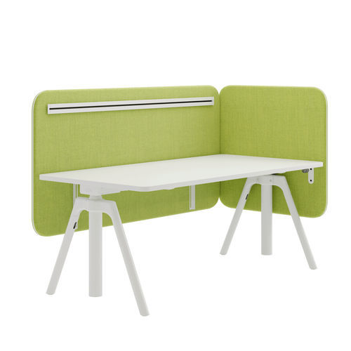 Schallschluckplatte auf Rollen - INSIDE.30 - König Neurath - Tisch / für Raumteiler / Holz