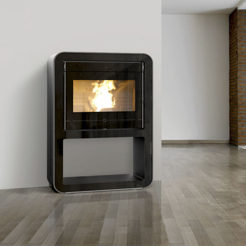 Pelletkaminofen - CUBA 10 - THERMOROSSI - 0 - 5 kW / 5 kW...10 kW / bodenstehend