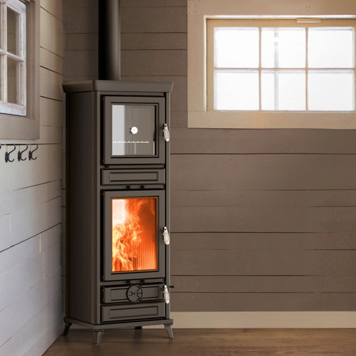 Holz-Kaminofen - Anna Evo Easy - THERMOROSSI - 10 kW...20 kW / bodenstehend / modern