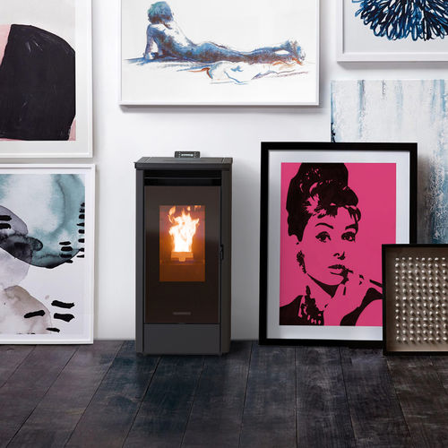 Pelletkaminofen - Urban Evo - THERMOROSSI - 7 kW / freistehend / modern