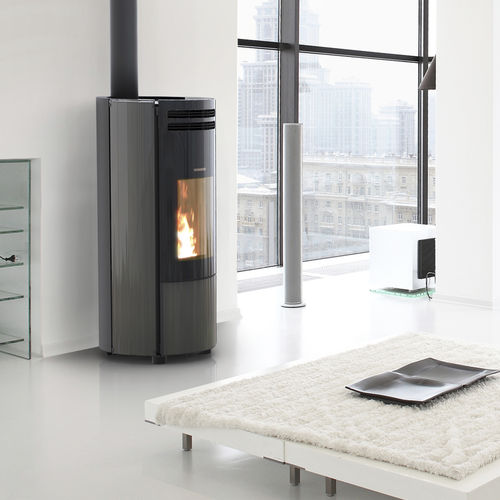 Pelletkaminofen - POPSTAR CRISTALLO - THERMOROSSI - 6 kW / freistehend / modern