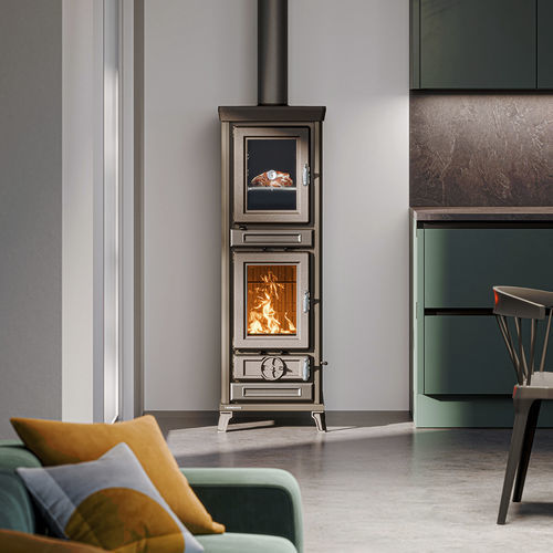 Holz-Kaminofen - Agnese EVO Easy - THERMOROSSI - bodenstehend / modern / Gusseisen