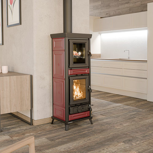 Holz-Kaminofen - Agnese EVO Maiolica - THERMOROSSI - 0 - 5 kW / 5 kW...10 kW / bodenstehend