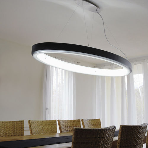 Hängelampe - ELLIPSE - Sattler GmbH - Aluminium / aus Acrylglas / modern