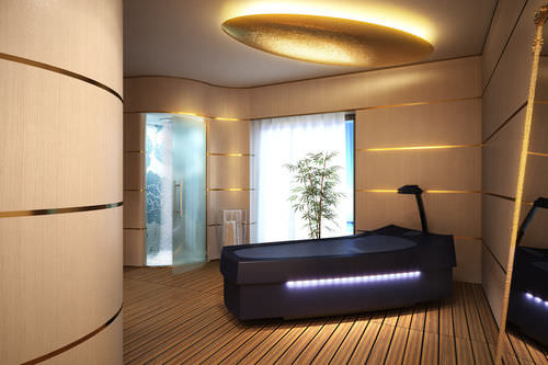 Stationäre Massageliege - YACHT - Hofer Group GmbH - Nass / für Gewerbegebrauch