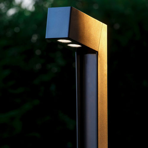 Edelstahl-Leuchtpoller - KRAN - Stral - für Garten / minimalistisches Design / mit Diffusor aus Hartglas