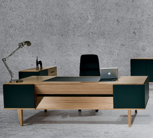 Chefschreibtisch - ERVA  - SOLENNE OFFICE FURNITURE - modern / Holz / für Gewerbegebrauch