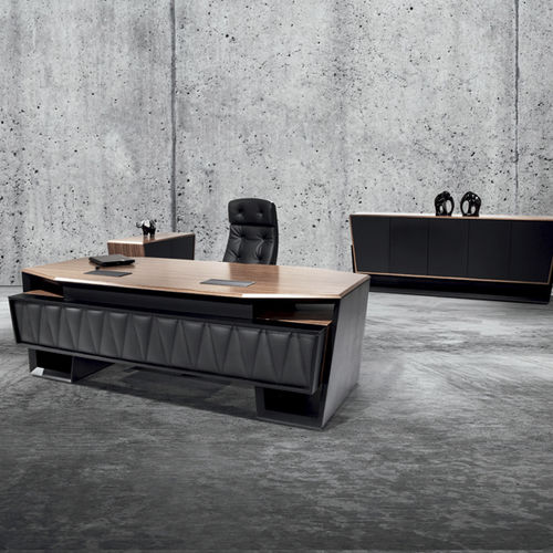 Chefschreibtisch - TORONTO  - SOLENNE OFFICE FURNITURE - modern / Holz / Leder