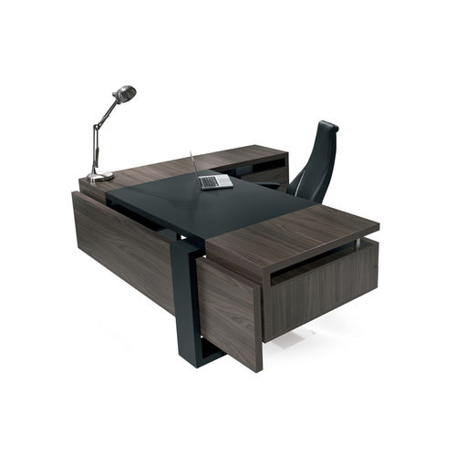 Chefschreibtisch - FLAT  - SOLENNE OFFICE FURNITURE - modern / Holz / mit Stauraum