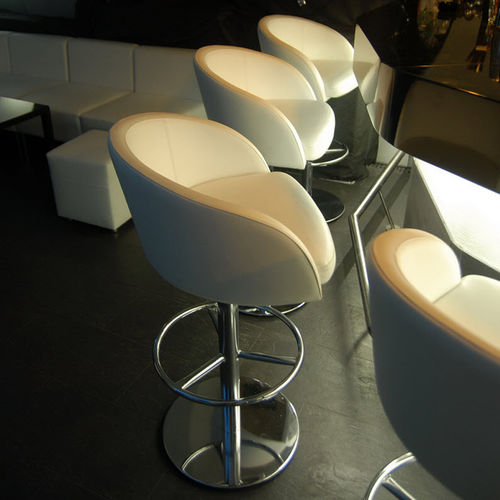 Moderner Barstuhl - MISHA - KODRETA furniture, s.r.o. - für den Innenraum / Metall / Leder