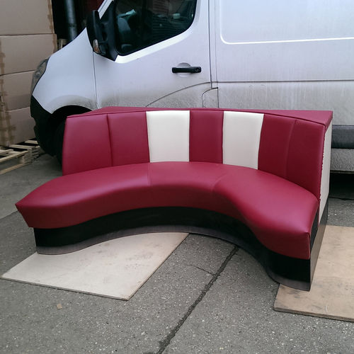 Moderne Polsterbank - BOOTHS - KODRETA furniture, s.r.o. - Stoff / Leder / Gestell aus Metall