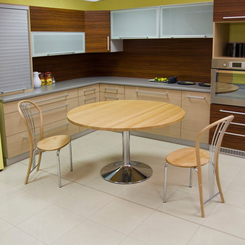 Moderner Esstisch - MARINO - KODRETA furniture, s.r.o. - Holz / Gestell aus Metall / rund