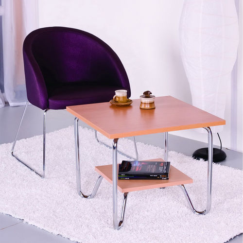 Retro-Couchtisch - OLDY  - KODRETA furniture, s.r.o. - Metall / Chrom / Holzfurnier