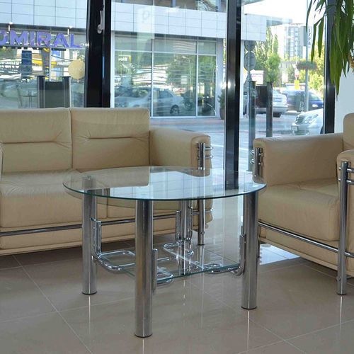 Moderner Couchtisch - TOBI - KODRETA furniture, s.r.o. - Glas / Gestell aus Metall / rechteckig